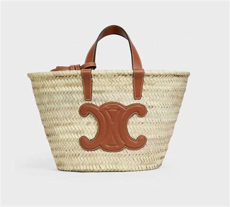 celine straw tote